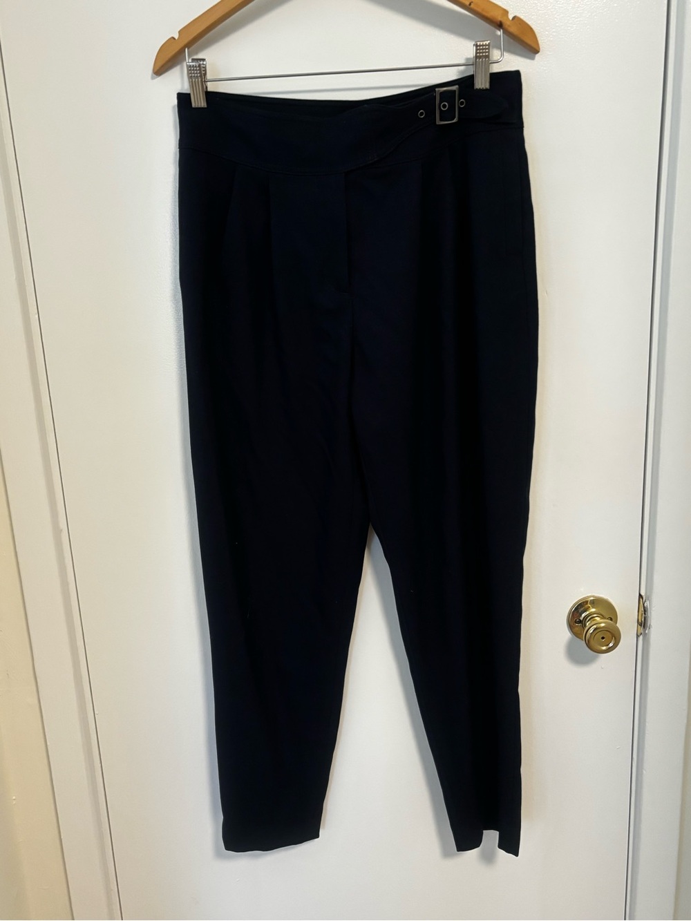 Cartonnier Navy High-Rise Tapered Ankle Pants